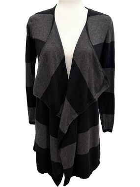 Ann Taylor Loft Gray and Black Cardigan Size XS